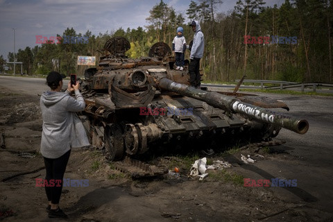 Wojna w Ukrainie - zniszczony rosyjski sprzęt wojskowy
