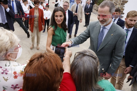 Hiszpańska para królewska z wizytą w Pinofranqueado