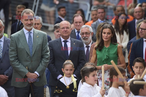 Hiszpańska para królewska z wizytą w Pinofranqueado