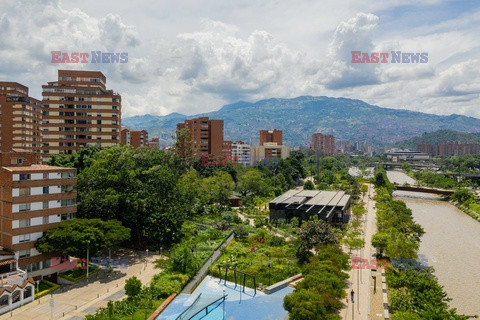 Pionowe ogrody w Medellin, Kolumbia