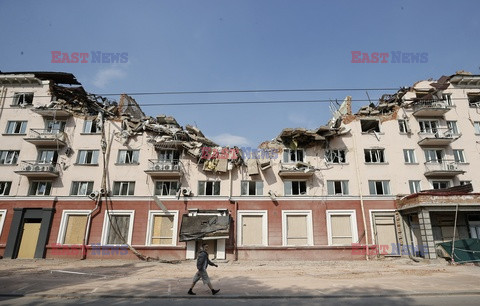 Wojna w Ukrainie - zniszczenia w Czernichowie