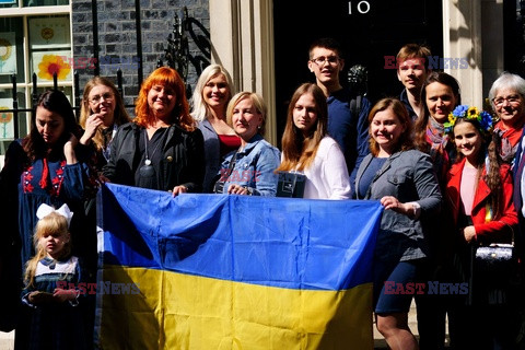 Premier Boris Johnson spotkał się z ukraińską rodziną