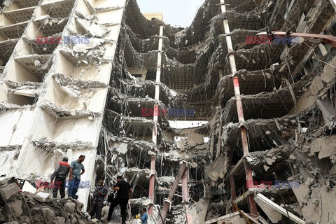 Zawalił się budynek w Iranie