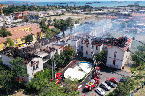 Pożar szpitala w Stambule