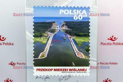 Prezentacja znaczka pocztowego - Przekop Mierzei Wiślanej