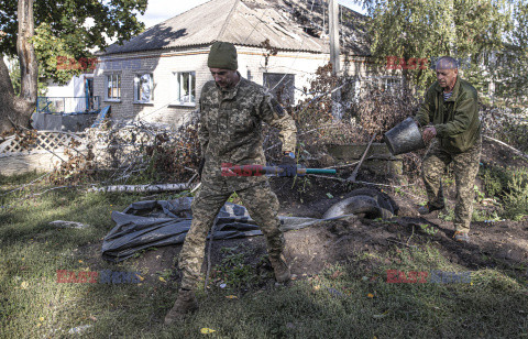 Amunicja pozostawiona przez Rosjan w Bałakliji