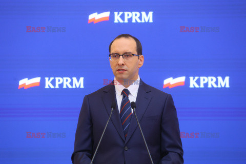 Konferencja prasowa Stanisława Żaryna w KPRM