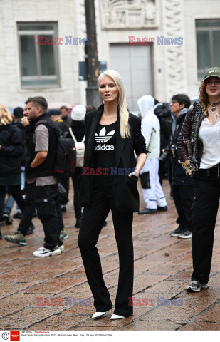 Street fashion na Tygodniu Mody w Mediolanie - lato 2023