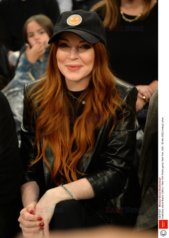 Lindsay Lohan na meczu koszykówki