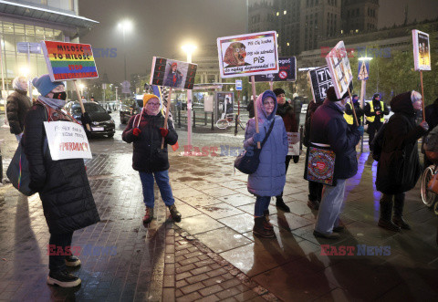 Protest grupy Polskie Babcie