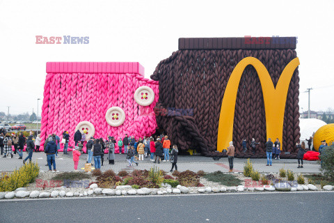 McDonald w Ustroniu ubrany na zimę