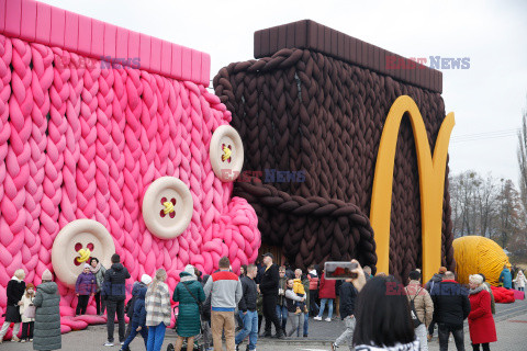 McDonald w Ustroniu ubrany na zimę