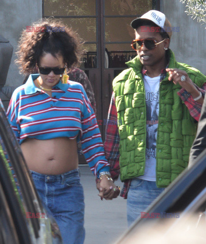 Rihanna i ASAP Rocky na spacerze