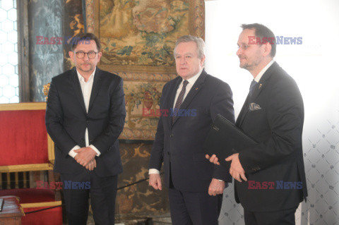 Wizyta Ministra Piotra Glińskiego na Wawelu