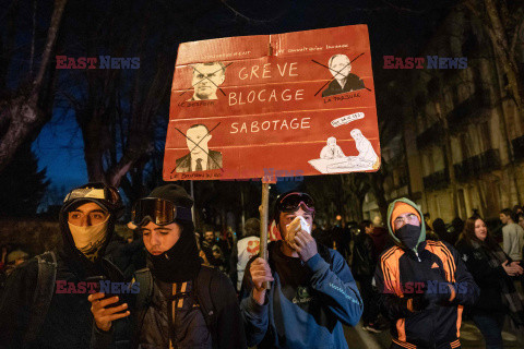 Protesty przeciwko reformie emerytalnej we Francji