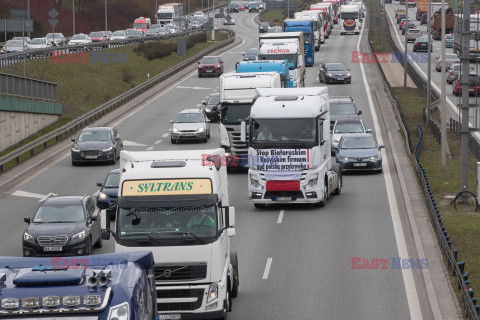 Strajk ostrzegawczy branży transportowej