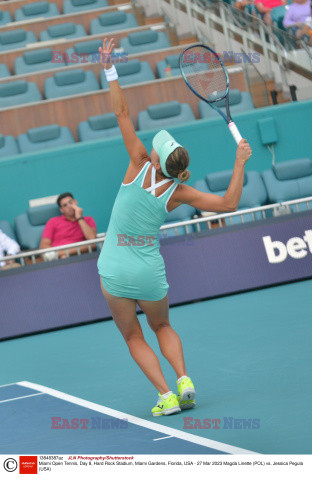 Magda Linette na turnieju Miami Open