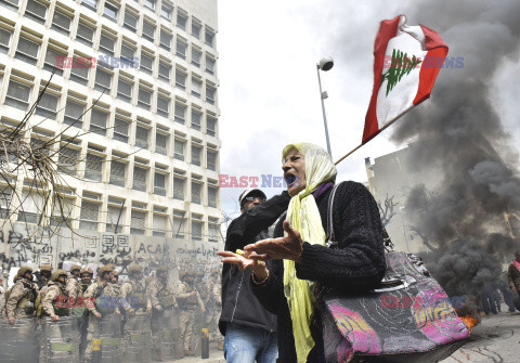 Protesty emerytów w Libanie