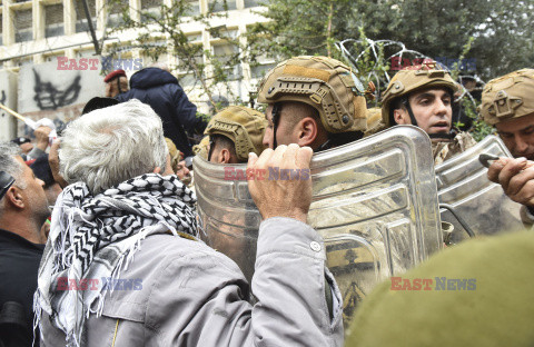 Protesty emerytów w Libanie