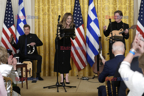 Tom Hanks z żoną w Białym Domu na przyjęciu z okazji Dnia Niepodległości Grecji
