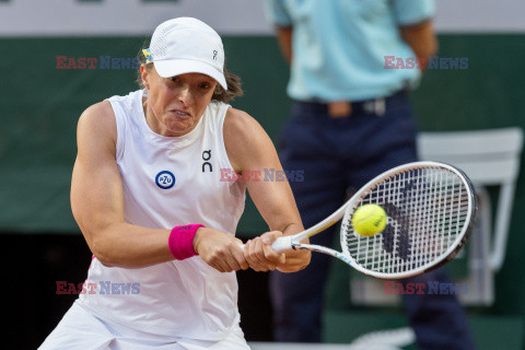 Iga Świątek w meczu o ćwierćfinał Roland Garros