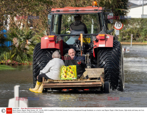 Orkan Ciaran uderza w Europę