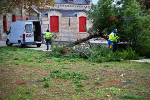 Orkan Ciaran uderza w Europę
