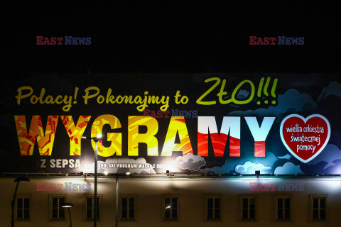 Billboard WOŚP "Wygramy z sepsą"