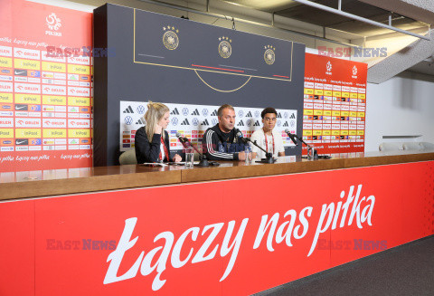 Konferencje prasowe i trening przed meczem Polska - Niemcy