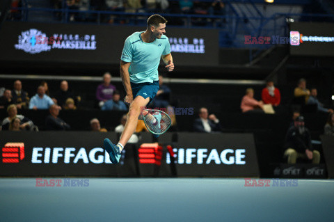 Hubert Hurkacz na turnieju w Marsylii