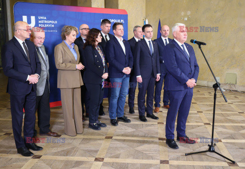 Konferencja prasowa Ministra Finansów i Prezydentów Miast Unii Metropolii Polskich