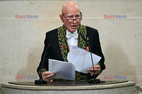 Wprowadzenie nowych członków do francuskiej Akademii Sztuk Pięknych