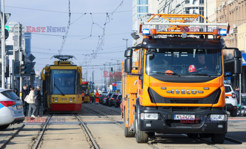 Awaria tramwajów w Warszawie