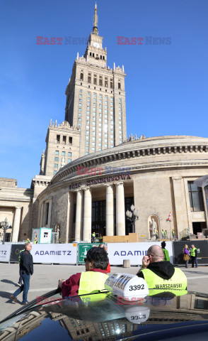 Protest taksówkarzy w Warszawie