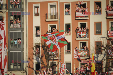 Fani Bilbao świętują zdobycie Pucharu Króla