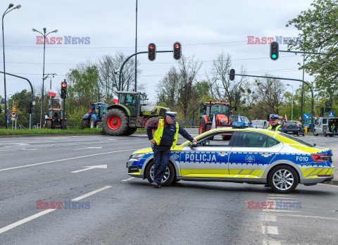 Protest rolników w Łodzi