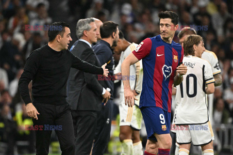 Robert Lewandowski w meczu z Realem