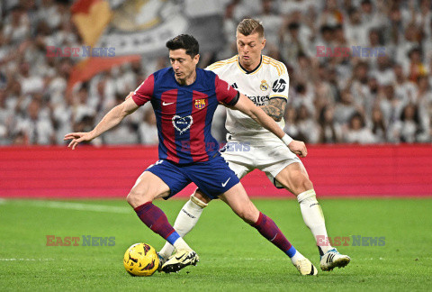 Robert Lewandowski w meczu z Realem