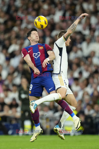 Robert Lewandowski w meczu z Realem