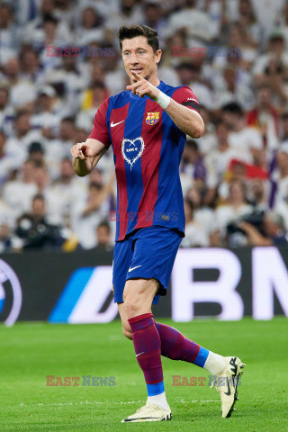 Robert Lewandowski w meczu z Realem