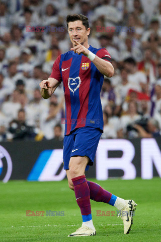 Robert Lewandowski w meczu z Realem