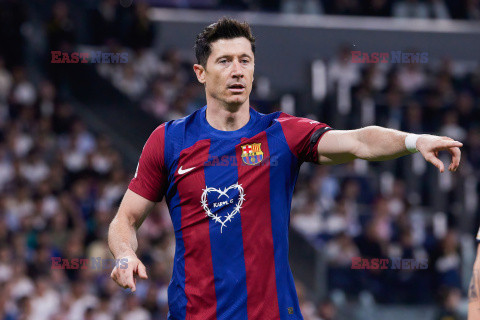 Robert Lewandowski w meczu z Realem