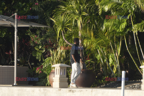 Sean „Diddy” Combs spaceruje po swoim ogrodzie