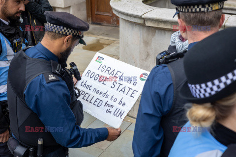 Pikieta poparcia dla Israela w Londynie