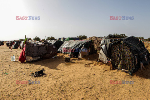 Obóz nielegalnych migrantów w Tunezji