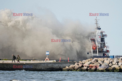 Pożar statku handlowego Rix Munte