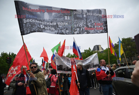 Rosyjscy komuniści we Francji świętują Dzień Zwycięstwa