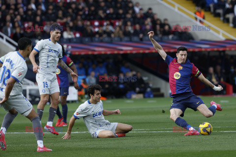 Robert Lewandowski strzelił gola podczas meczu FC Barcelona - Deportivo Alaves