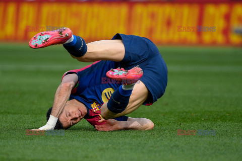 Robert Lewandowski strzelił gola podczas meczu FC Barcelona - Deportivo Alaves