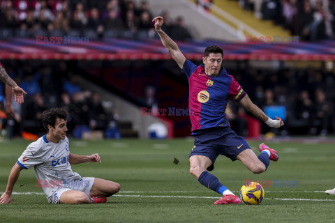 Robert Lewandowski strzelił gola podczas meczu FC Barcelona - Deportivo Alaves